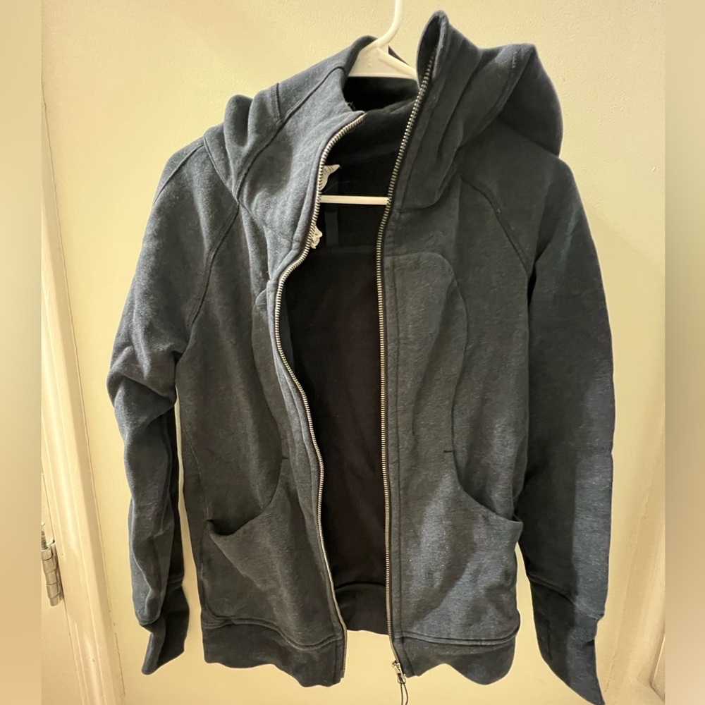 Lululemon Gray Scuba Hoodie Fullzip, Size 6